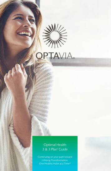 OPTAVIA Optimal Health 3 & 3 Plan Guide