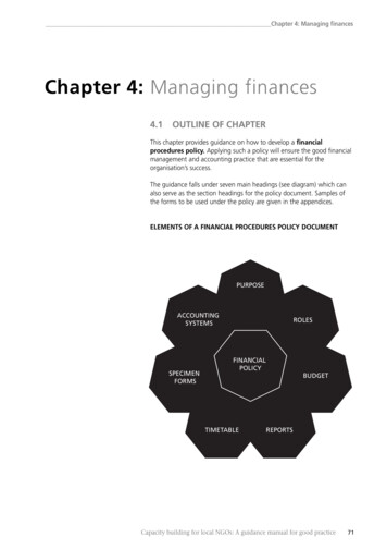 Chapter 4: Managing Finances - Progressio