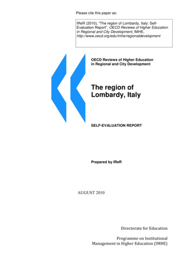 The Region Of Lombardy, Italy - OECD