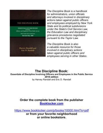 The Discipline Book - BookLocker 