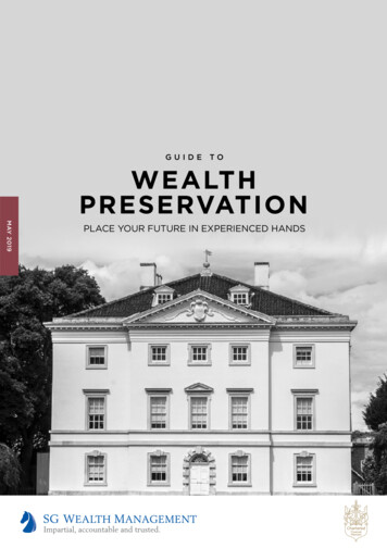 GUIDE TO WEALTH PRESERVATION