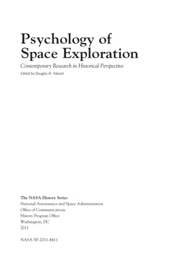 Psychology Of Space Exploration - NASA