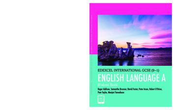 EDEXCEL INTERNATIONAL GCSE (9–1) ENGLISH 