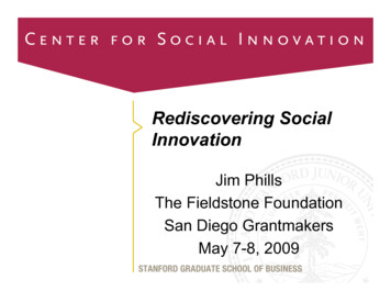 Rediscovering Social Innovation - Semantic Scholar