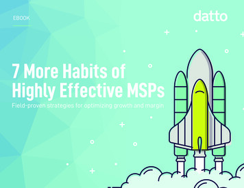 7 More Habits Of Highly Effective MSPs - Datto