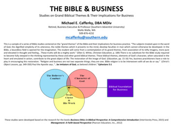 The Bible And Business - Sample Seven Studies