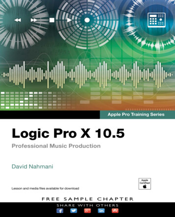 Apple Pro Training Series Logic Pro X 10.5 Professional .