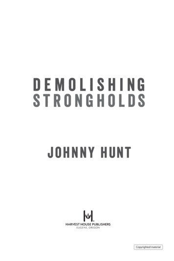 Demolishing Strongholds - Harvest House