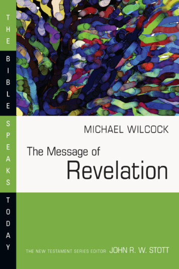The Message Of Revelation - Westminster Bookstore