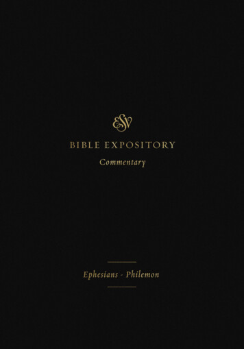 ESV Expository Commentary - Content.wtsbooks 
