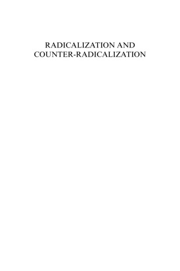 RADICALIZATION AND COUNTER-RADICALIZATION