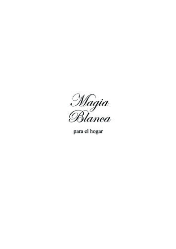 TRIPA Magia Blanca Hogar - Editorial Sirio