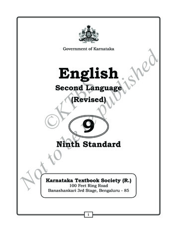 9th Language - Karnataka Textbook Society