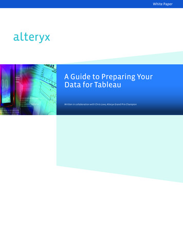 A Guide To Preparing Your Data For Tableau - Fyisolutions 