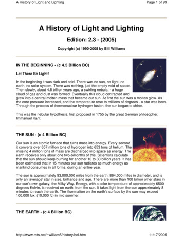 A History Of Light And Lighting - Lighting Associates