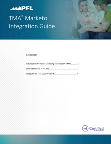 TMA Marketo Integration Guide