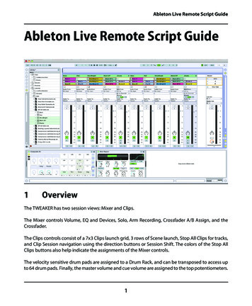 Ableton Live Remote Script Guide - Electrix