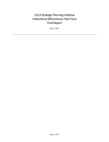 Institutional Effectiveness Task Force Report (complete)