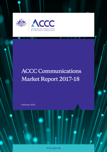 ACCC Communications Market Report 2017-18—February 2019
