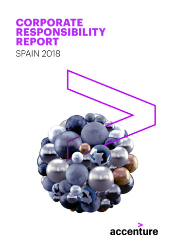CORPORATE RESPONSIBILITY REPORT - Accenture