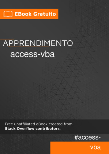 Access-vba - Riptutorial 