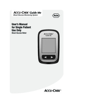 User’s Manual Roche USA – 81401 For Single . - Accu-Chek