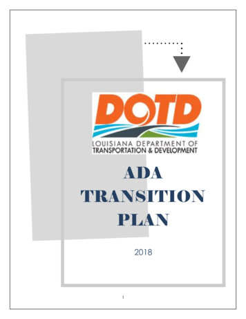 ADA TRANSITION PLAN - Louisiana
