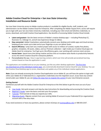 Adobe SJSU Install Guide - San Jose State University