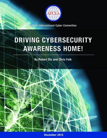 Driving Cybersecurity Awareness Home! - Afcea