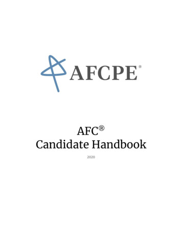 AFC Candidate Handbook - AMP