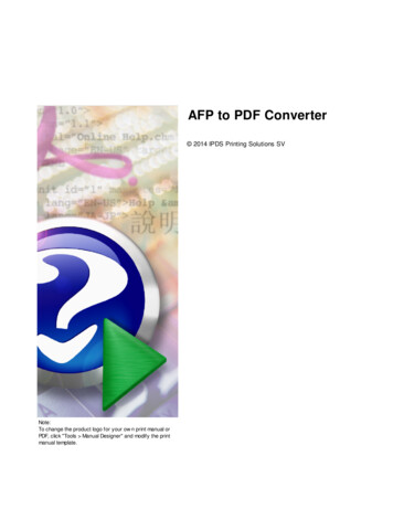 AFP To PDF Converter