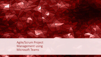 Agile/Scrum Project Management Using Microsoft Teams