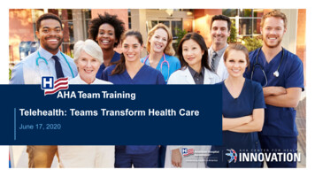 AHA Team Training Webinar - American Hospital Association