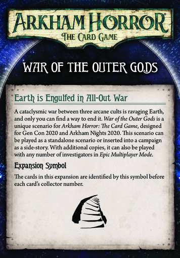 WAR OF THE OUTER GODS - Fantasy Flight Games