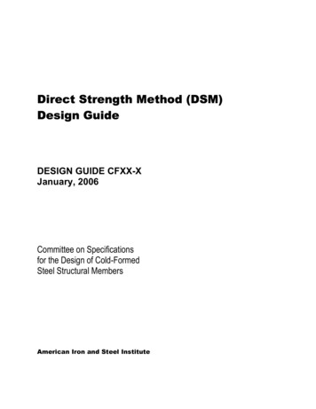 Direct Strength Method (DSM) Design Guide