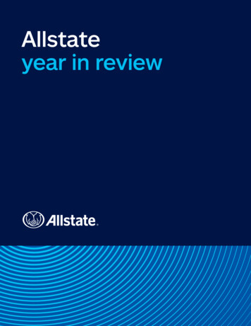 Allstate Year In Review
