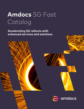 Amdocs 5G Fast Catalog