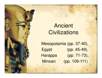 1 Ancient Civilizations (3000-2000)