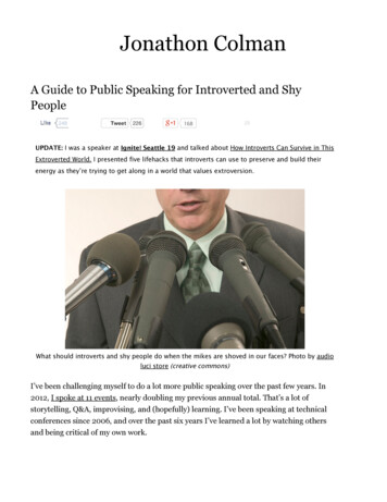 A Guide To Public Speaking For Introverted And Shy People