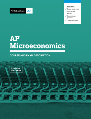 AP Microeconomics Course And Exam Description