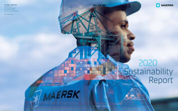 2020 Sustainability Report - Maersk