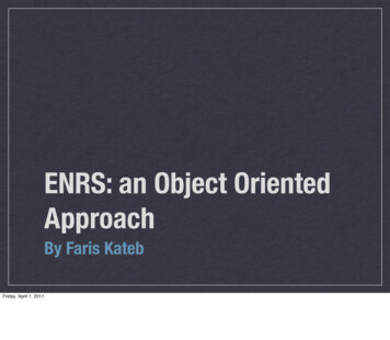 ENRS: An Object Oriented Approach - Computer Science