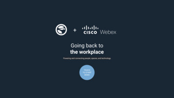 The Workplace Going Back To - Cisco