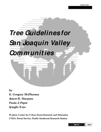 Tree Guidelines For San Joaquin Valley Communities