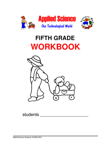 FIFTH GRADE WORKBOOK - K-12 Science Curriculum Ngss .