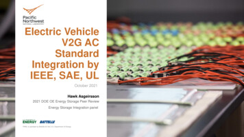 Electric Vehicle V2G Draft Standard Update - Sandia.gov