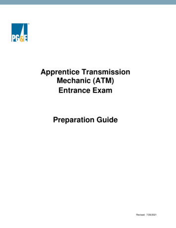 ATM Exam Prep Guide - PG&E, Pacific Gas And Electric