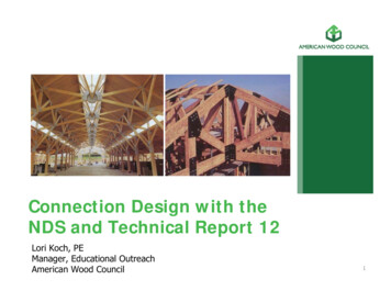 Connection Design With The NDS And Technical Report 12