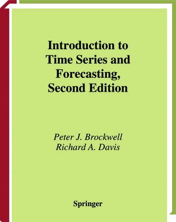 Introduction To Time Series And Forecasting, Second Edition