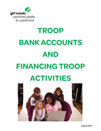 Troop Bank Accounts Guide - Girl Scouts